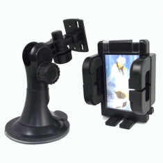 SUPORT AUTO LG LG G2 D802 OPTIMUS L5 2 E460 HOLDER AUTO UNIVERSAL NOU ROTIRE 360 GRADE CU BRAT REZISTENT LA TREPIDATII MODEL 01 foto