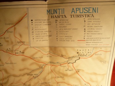 Harta Turistica - Muntii Apuseni foto