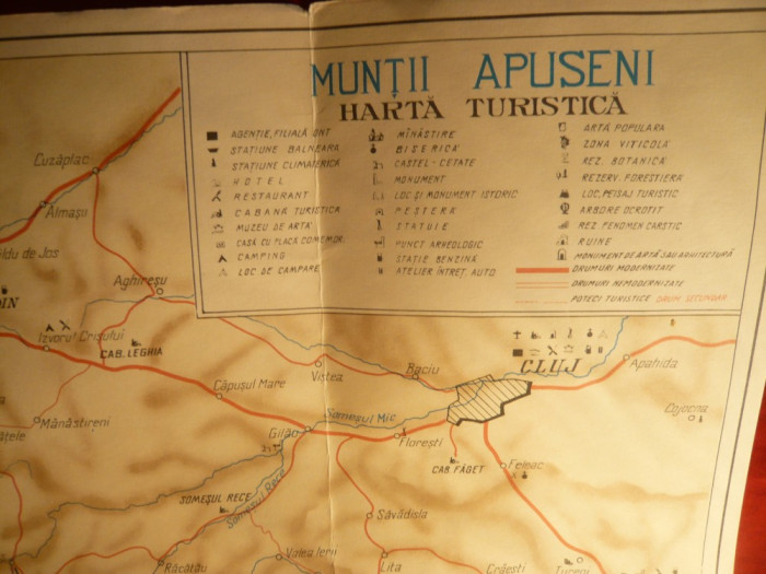 Harta Turistica - Muntii Apuseni