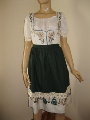 Dirndl / costum tirolez / bavarez costum popular nemtesc costum austriac , tracht masura 42 sau M foto