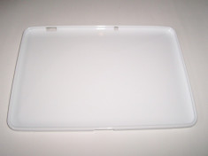 Husa silicon S-line alba pentru tableta Samsung Galaxy Tab 2 P5100 / P5110 foto