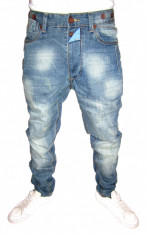 (TUR LASAT) Blugi CONICI - MODEL NOU + BRETELE CADOU -- SKINNY / SLIM - ( TOATE MARIMILE: 29, 30, 31, 32, 33, 34) foto