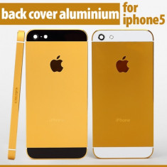 Capac (carcasa)Iphone 5 Gold+Black foto