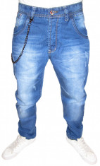 (NOU) BLUGI CONICI CU TUR LASAT + CADOU LANTZ - SKINNY / SLIM - ( TOATE MARIMILE: 29, 30, 31, 32, 33, 34, 36 ) foto