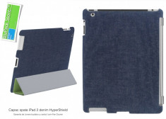 Capac protectie spate iPad 2 denim HyperShield original compatibila cu Apple Smart Cover snap-on Garantia de Livrare foto