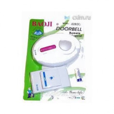 Sonerie Wireless (fara fir) cu baterii, 32 melodii selectabile, buton cu baterie, no more wires doorbell foto