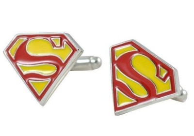 Butoni camasa model SUPERMAN + cutie simpla cadou foto