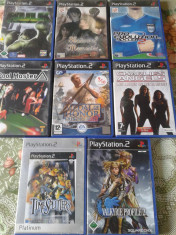 vand jocuri PS2,originale,actiune,aventura,pachet de 8 bucati foto
