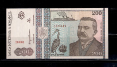 BANCNOTA 200 LEI 1992 - UNC foto