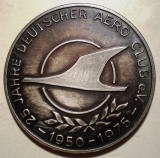 5.388 MEDALIE GERMANIA AVIATIE DEUTSCHER AERO CLUB 1975 ARGINT 1000 40mm/25g, Europa