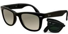 RAY-BAN FOLDING WAYFARER RB4105-601 OCHELARI DE SOARE UNISEX AUTENTICI SIGILATI PACHET COMPLET TOC LAVETA CARTICELE foto