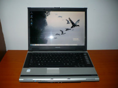 TOSHIBA SATELLITE A110-174, IMPECABIL, INTEL T1350, 1,86GHZ, 1,5 GB DDR2, HDD 80 GB SATA, WIRELESS, CARD READER, BATERIE BUNA. foto