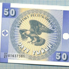 1509 BANCNOTA - KYRGYZSTAN - 50 TYIYN - anul (1993) -SERIA 01637361 -starea care se vede