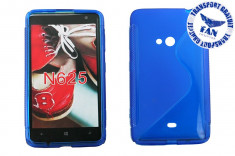 Husa Silicon Nokia 625 Lumia Albastru (Fan Courier gratuit) foto