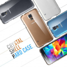 Husa / Carcasa TRANSPARENTA Spigen pt Samsung Galaxy S5 + Folie (Protectie 360* MAX) 100% ORIGINAL! Nu Fake! Card Autenticitate! Made in Korea foto