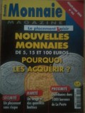 Revista Monnaie Magazine, full color, bancnote de la primele aparute, 50 roni, taxele postale gratuite