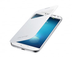 Husa SAMSUNG S-VIEW Flip Cover pt Galaxy S4 White (Alb) NOU, 100% O.R.I.G.I.N.A.L. OEM NU FAKE! Bulk, Poze Reale foto