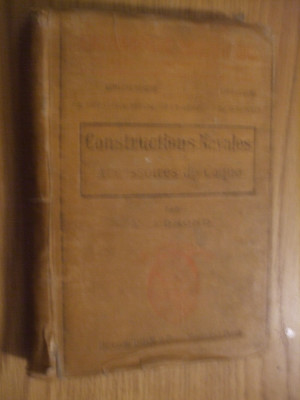 CONSTRUCTIONS NAVALES - ACCESSOIRES DE COQUE - M. Edmond - Paris,1914, 300 p. foto