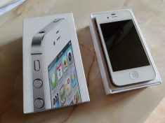APPLE iPHONE 4S NOU, 32GB, NEVERLOCKED , WHITE , la cutie cu toate accesoriile + CADOU ( alb necodat neverlock) foto