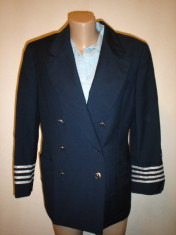 Sacou military -navy - JeansPhilosophy by Alberta Ferretti 100% original foto