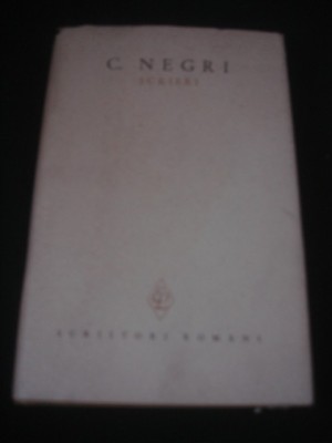 C. NEGRI - SCRIERI Volumul 2 {1966} foto