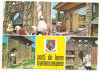 #carte postala(ilustrata)-MARAMURES-PORTI DE LEMN, Circulata, Printata