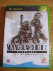 JOC XBOX clasic METAL GEAR SOLID 2 SUBSTANCE ORIGINAL PAL / STOC REAL / by DARK WADDER foto