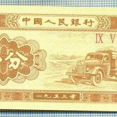 1613 BANCNOTA - CHINA - 1 FEN - anul 1953 -SERIA IX V -starea care se vede