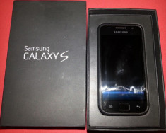 Samsung Galaxy S I9000 GT, nota 9/10, cu card de memorie 2Gb, in cutie originala! foto