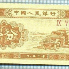 1616 BANCNOTA - CHINA - 1 FEN - anul 1953 -SERIA IX V -starea care se vede