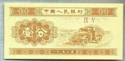 1619 BANCNOTA - CHINA - 1 FEN - anul 1953 -SERIA IX V -starea care se vede foto