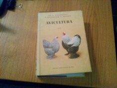 AVICULTURA * Vol. I -- Gh. A. Stefanescu, M. Balasescu, V. Severin -- 1956, 614 p. cu imagin si planse color in text; tiraj : 3100 ex. foto