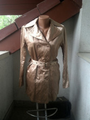 REZERVAT -SENZATIONAL TRENCH METALIZAT MICHAEL KORS ORIGINAL TALIA M foto