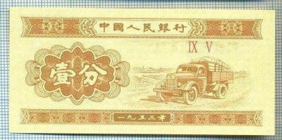 1620 BANCNOTA - CHINA - 1 FEN - anul 1953 -SERIA IX V -starea care se vede foto