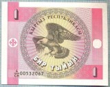 1646 BANCNOTA - KYRGYZSTAN - 1 TYIYN - anul (1993) -SERIA 00532067 -starea care se vede