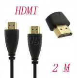 Cablu HDMI 2m, 1.4 Version High Speed 3D and Ethernet For BLURAY 3D DVD PS3 HDTV XBOX LCD HD TV 1080P, Cabluri HDMI