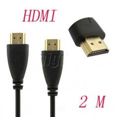 Cablu HDMI 2m, 1.4 Version High Speed 3D and Ethernet For BLURAY 3D DVD PS3 HDTV XBOX LCD HD TV 1080P foto