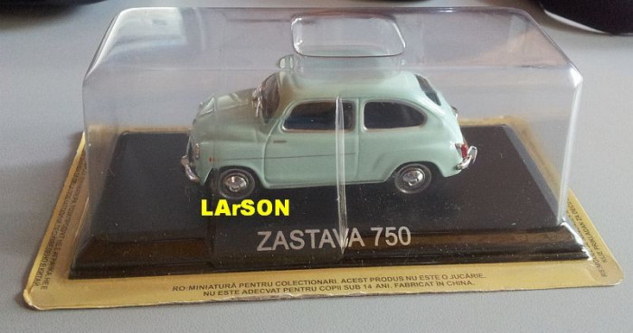 Macheta Zastava 750 Fica (Fiat 600) 1962 - DeAgostini Masini de Legenda 1/43