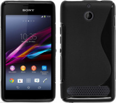 Husa SONY XPERIA E1 D2005 TPU S-LINE Black foto