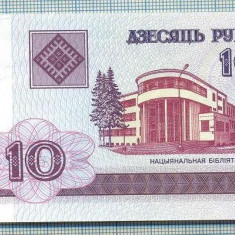 1632 BANCNOTA - BELARUS - 10 RUBLEI - anul 2000 -SERIA 2828959 -starea care se vede