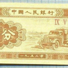 1617 BANCNOTA - CHINA - 1 FEN - anul 1953 -SERIA IX V -starea care se vede