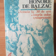 h1 Honore De Balzac-Femeia la 30 de ani*Istoria celor treisprezece