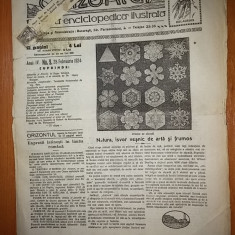 revista orizontul 28 februarie 1924 ( revista enciclopedica ilustrata )