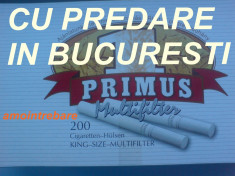 Predare personala in Bucuresti !!Tuburi pentru tigari Primus Multifilter 10 x 200 foto