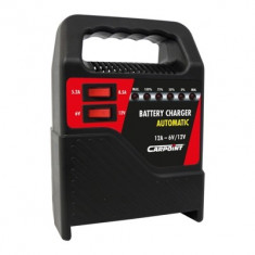 Incarcator baterie auto Carpoint 6V/12V 2-12A , redresor cu led de incarcare a bateriei foto