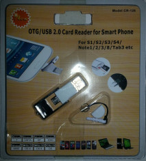 OTG\USB Micro SD Card Reader Pentru Smartphone &amp;amp;amp;amp;Pc foto