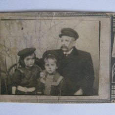FOTOGRAFIE PE CARTON ANII 1900