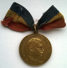 Medalie - M. S. Regele Carol II al Romaniei - Sase ani de munca - Pentru Flota Nationala Aeriana - ARPA - 1927-1933 foto