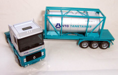 Herpa Renault Magnum transport container VTG 1:87 foto