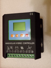 Regulator/Controller Hibrid, Solar Fotovoltaic si Eolian, MPPT 50A+Set Conectori MC4 &amp;quot;Y 2/1&amp;quot; foto